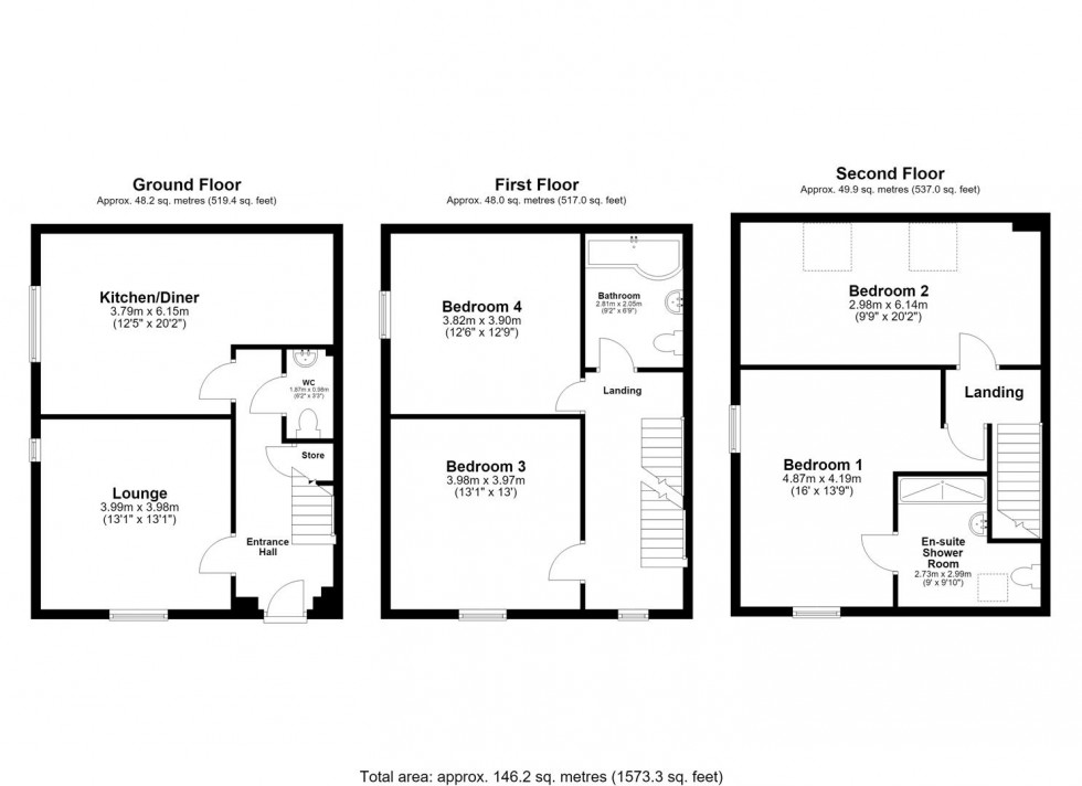 Floorplan for Old Chapel, Cliffe