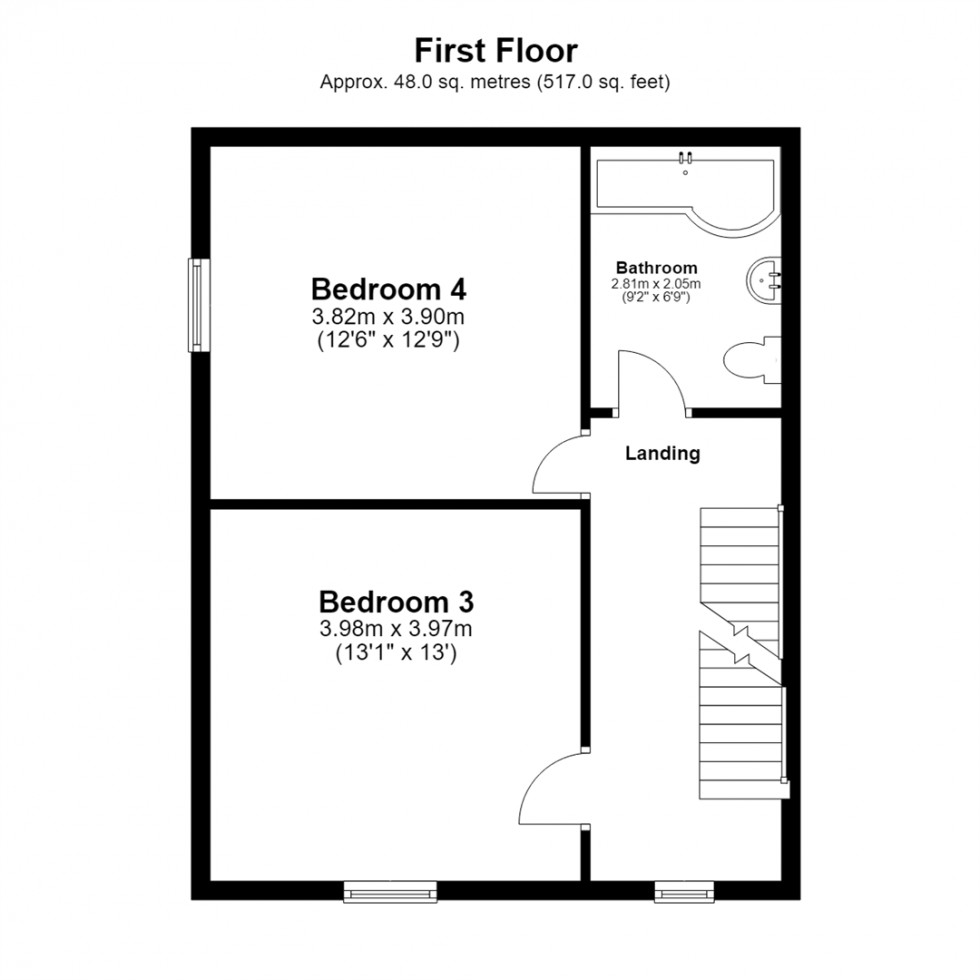 Floorplan for Old Chapel, Cliffe