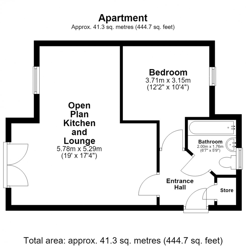 Floorplan for Larch Road, Selby