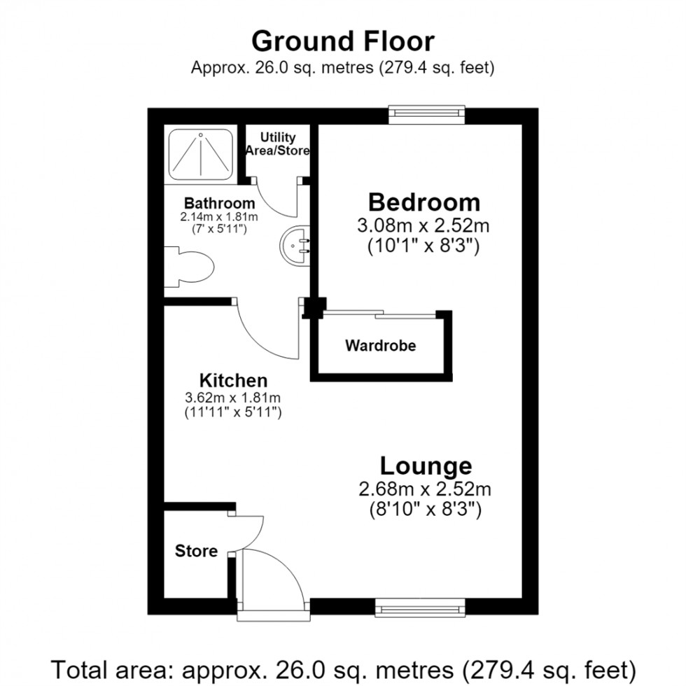 Floorplan for Clog Mill Gardens, Selby
