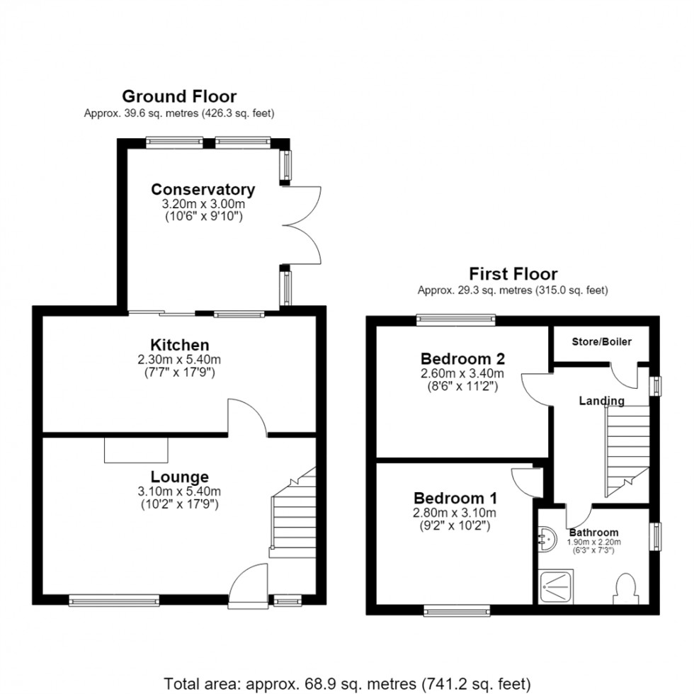 Floorplan for Primrose Grove, Selby