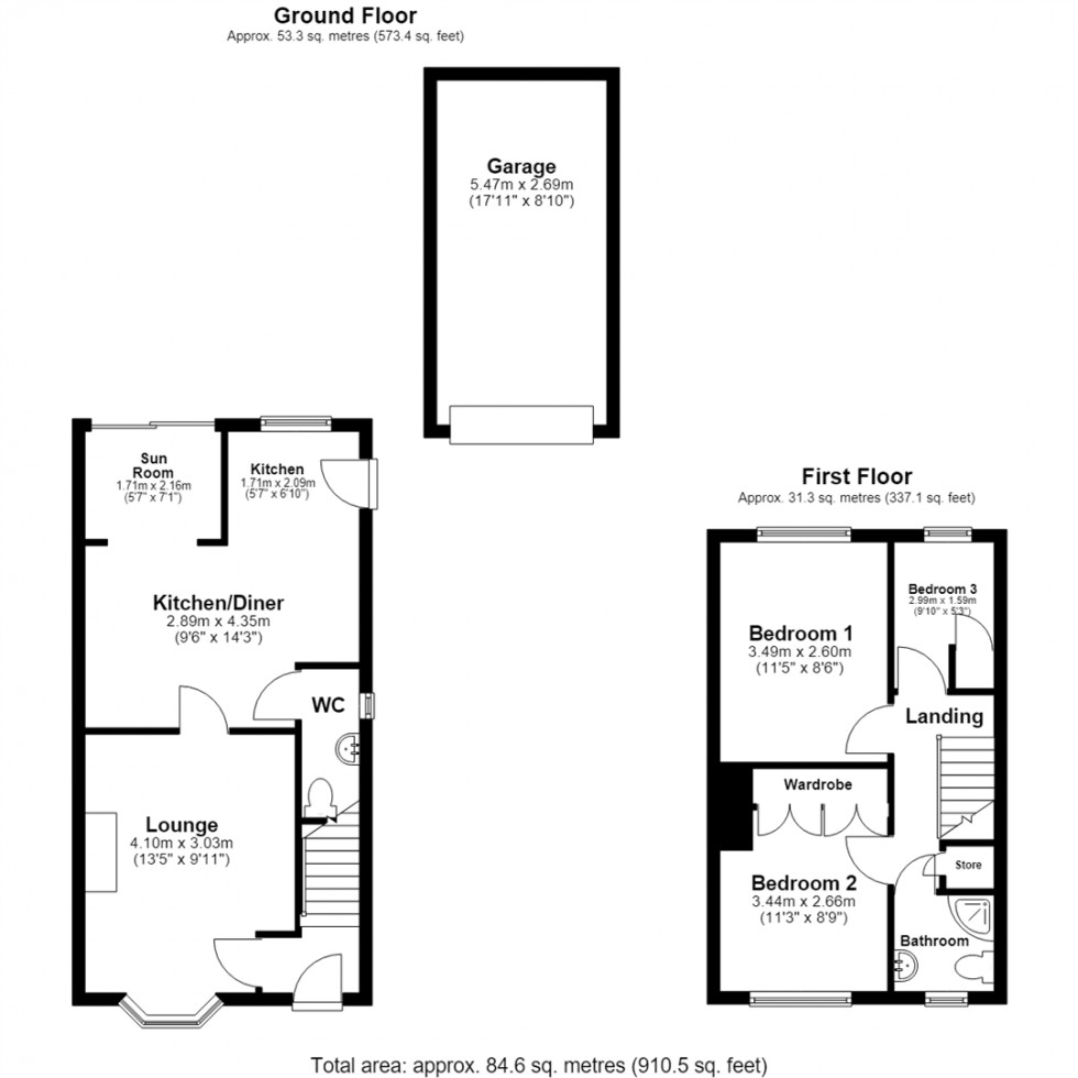 Floorplan for Broadmanor, North Duffield, Selby